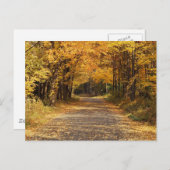 Fallende Blätter | Herbst-Zuhause-Geschenke Postkarte (Vorne/Hinten)