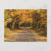 Fallende Blätter | Herbst-Zuhause-Geschenke Postkarte (Vorderseite)