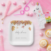 Fallende Blätter Herbstbrause Pappteller (Party)