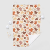 Fallende Blätter Herbstdesign Erntedank Golfhandtuch (Insitu)