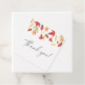 Fallende Blätter Herbstdusche Danke Geschenkanhänger (Beispiel)