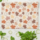 Fallende Blätter, HerbstErntedank der natürlichen Geschirrtuch (Gefaltet)