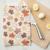 Fallende Blätter, HerbstErntedank der natürlichen Geschirrtuch (Viertel Falte)