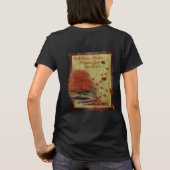 Fallende Blätter Herbstlandschaft T-Shirt (Rückseite)