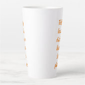 Fallende Blätter Herbstwind Latte Bitte Tasse (Vorderseite)