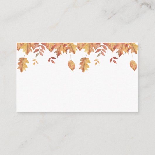 Fallende Blätter - Ideen für die Datumsnacht \ Dat Begleitkarte (Rückseite)