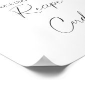 Fallende Blätter - Ihre Kochkarte hier Poster (Ecke)