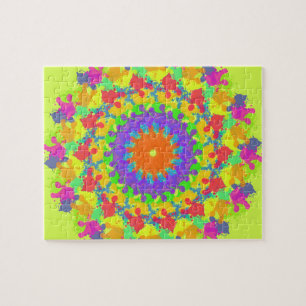 Fallende Blätter im Herbst (Abstrakte Kunst) Puzzle