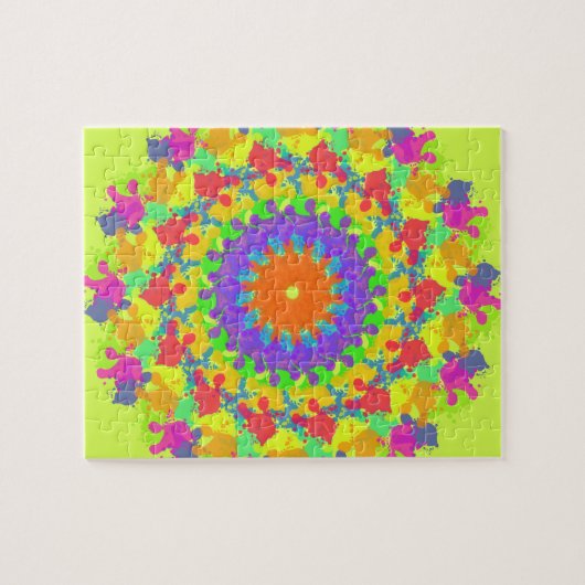 Fallende Blätter im Herbst (Abstrakte Kunst) Puzzle (Horizontal)