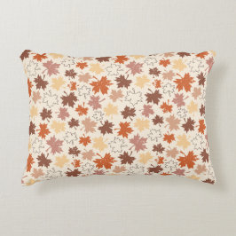 Fallende Blätter im natürlichen Erdherbstdesign Dekokissen