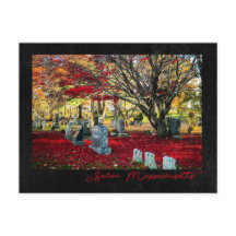 Fallende Blätter in Salem, Massachusetts