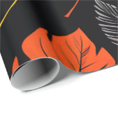Fallende Blätter: klassisches Herbstdesign Geschenkpapier (Rolleneckpunkt)