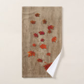 Fallende Blätter Landschaft Badhandtuch Set (Handtuch)