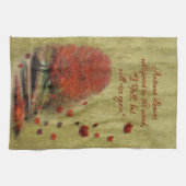 Fallende Blätter Landschaft Geschirrtuch (Horizontal)