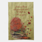 Fallende Blätter Landschaft Geschirrtuch (Vertikal)