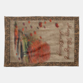 Fallende Blätter Landschaft Küche Handtuch (Horizontal)