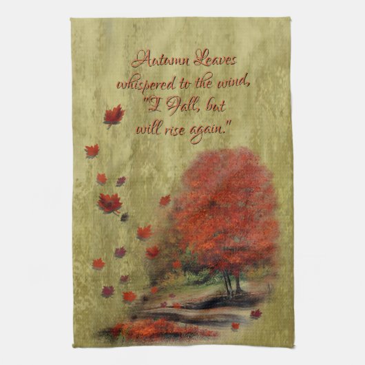Fallende Blätter Landschaft Küche Handtuch (Vertikal)