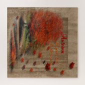 Fallende Blätter Landschaft Puzzle (Horizontal)