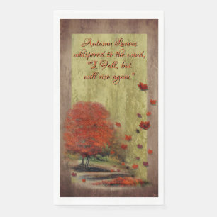 Fallende Blätter Landschaft Serviette