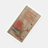 Fallende Blätter Landschaft Serviette (Ecke)