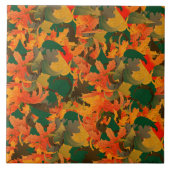 Fallende Blätter Muster für Herbst Fliese (Vorderseite)