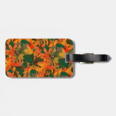 Fallende Blätter Muster für Herbst Gepäckanhänger (Rückseite horizontal)