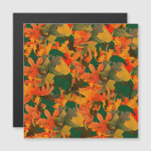 Fallende Blätter Muster für Herbst Magnetkarte (Vorne/Hinten)