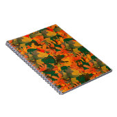 Fallende Blätter Muster für Herbst Notizblock (Rechte Seite)