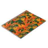 Fallende Blätter Muster für Herbst Notizblock (Linke Seite)