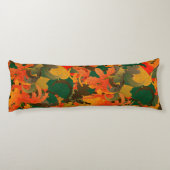 Fallende Blätter Muster für Herbst Seitenschläferkissen (Rückseite)