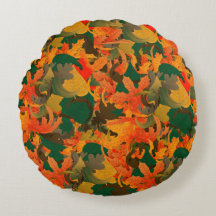 Fallende Blätter Muster für Herbstwirbelkissen