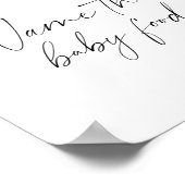 Fallende Blätter - nennen Sie das Babynahrung Poster (Ecke)