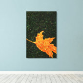 Fallende Blätter Ölgemälde gezackte Canvas drucken Leinwanddruck (Insitu (Holzboden))