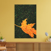 Fallende Blätter Ölgemälde gezackte Canvas drucken Leinwanddruck (Insitu (Wohnzimmer))