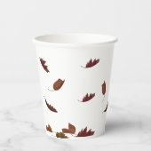 Fallende Blätter Pappbecher (Vorderseite)