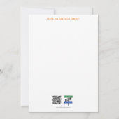 Fallende Blätter Party Einladung (Rückseite)