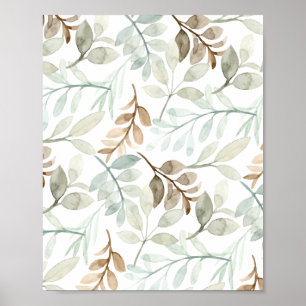 Fallende Blätter Poster