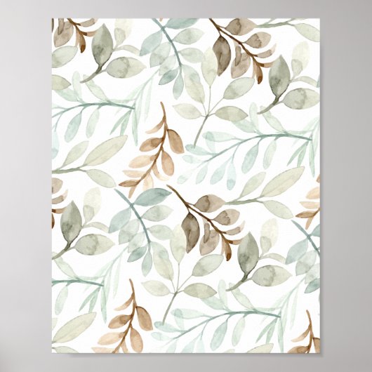 Fallende Blätter Poster (Vorne)