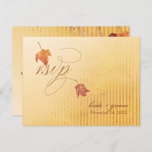 Fallende Blätter - Postkarten für die Reaktion der (Vorne/Hinten)