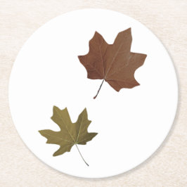 Fallende Blätter Runder Pappuntersetzer