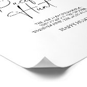 Fallende Blätter Schnuller Jagd Baby Dusche Spiel Poster (Ecke)