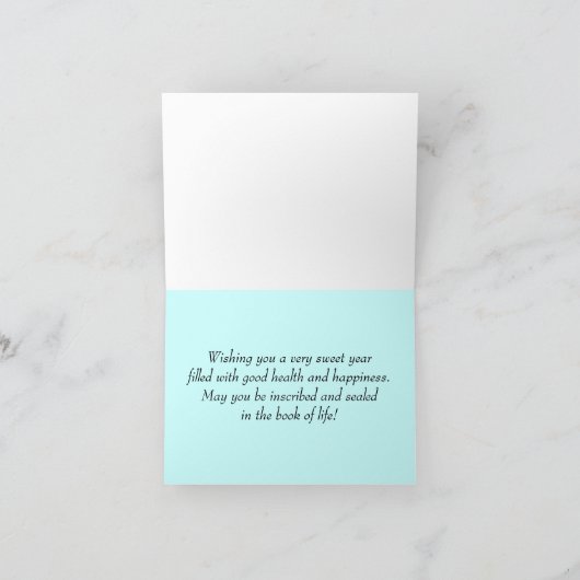 Fallende Blätter Shana Tova Card Karte (Innenseite)