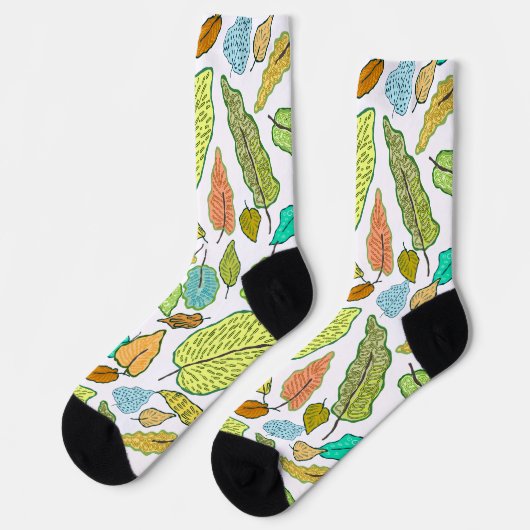 Fallende Blätter Socken (Linkes Detail)