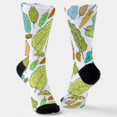 Fallende Blätter Socken (Gewinkelt)
