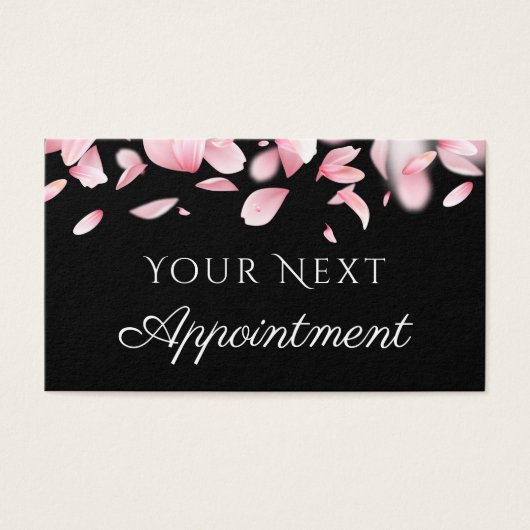 Fallende Blätter Terminkarte (Vorderseite)