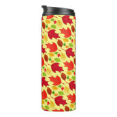 Fallende Blätter Thermosbecher (Nach rechts gedreht)