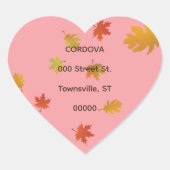 Fallende Blätter Umschlag Aufkleber (Vorderseite)