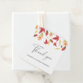 Fallende Blätter - Vielen Dank Geschenkanhänger (Beispiel)