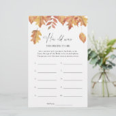 Fallende Blätter - Wie alt war die Braut, um zu sp (Stehend Vorderseite)