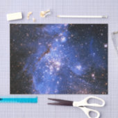 Fallende blaue Embrionenstars Seidenpapier (Handwerk)